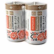Элемент питания R20 D Zinc Carbon 1,5V SH-2 Народный