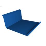 Планка примыкания нижняя  250*122  3,0 м  сигнально-синий