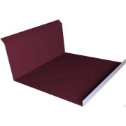 Планка примыкания нижняя  250*122  3,0 м  красное вино