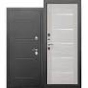 Дверь металлическая с терморазрывом  ISOTERMA 11см Серебро Лиственница беж Царга 960 левая