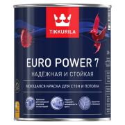 Краска EURO 7 база С краска 0,9л интерьерная водоэмульсионная