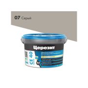 Затирка эластичная ЦЕРЕЗИТ CE-40 СЕРАЯ 2кг