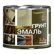 Грунт-эмаль по ржавчине 3в1 РАДУГА зеленая 10кг