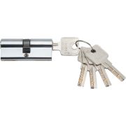 Цилиндровый механизм латунный 60-5К ключ-ключ хром