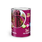Грунт-эмаль по ржавчине Радуга серая, 0,9 кг