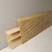 Плинтус со съемной панелью 2,2м ROYCE 80мм (307 Дуб Хедсон)