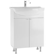 Тумба Промо 60см без ящика DP2602T с умывальником Амур 60см