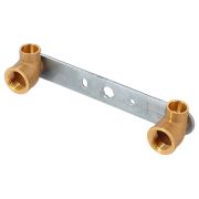 Водорозетка двойная пайка на плоской планке 15*1/2