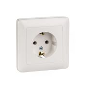 Розетка 1-м СП Хит 16А с/з бел. RS16-134-B (