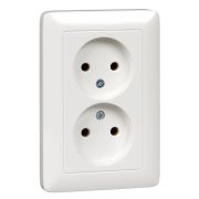 Розетка 2-м СП Хит 16А б/з  RS16-235-B