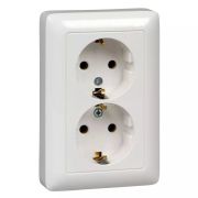 Розетка 2-м СП Хит 16А с/з  RS16-232-B