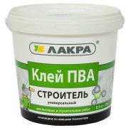 Клей ПВА Лакра универсальный Строитель 0,9кг