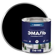 Эмаль ПФ-115 PROREMONTT черный, 2,7 кг